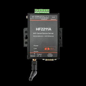와이파이 직렬 장치 서버 이더넷 변환기 모듈 HF2211 EU 플러그 사용 가능 RS232