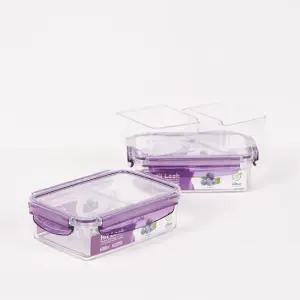 히트락 ALL 트라이탄 밀폐용기 900ml 2개 (칸칸이 포함)