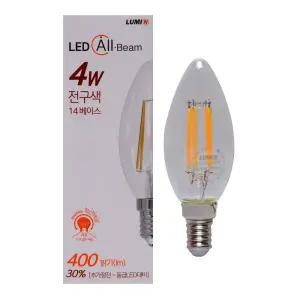 필라멘트램프 촛대구 LUMIN E14 4W 2700K LC35C4-2700K