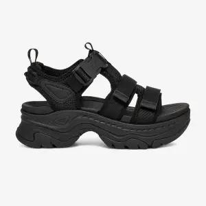 [테바](대구신세계)허리케인 앰프솔 가일라 여성 키높이 컴포트 샌들 STVF2514570-BLK