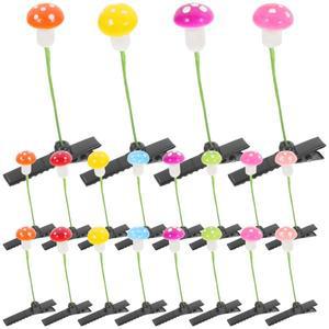 여자 30Pcs 버섯 머리핀 클립 새싹 헤어 액세서리 쥬얼리 코스프레 파티 장식 바레트