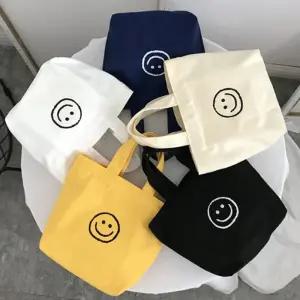 데일리 작은 캔버스 에코백 손가방 10대 보조 가방