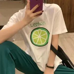레몬 여자 오버핏 반팔티 1P 여름 데일리 티셔츠 코디