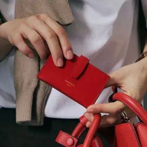 드메이커 Folding wallet-tomato red DF23DCW536