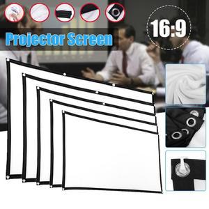 16:9 가정용 야외 사무실을 위한 간단한 프로젝터 커튼 휴대용 HD 디스플레이 화면