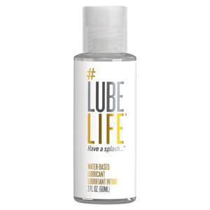 LubeLife 수성 개인 윤활제, 남성, 여성 및 커플용 윤활제, 무염색, 2 Fl Oz