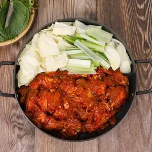 [까박] 캠핑요리 음식 춘천 양념 닭갈비 500g