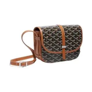 고야드 벨베데르백 PM 블랙 탄 Goyard Belvedere PM Bag Black Tan