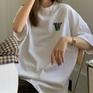 레터링 여자 라운드넥 반팔티 1P 루즈핏 여름 티셔츠