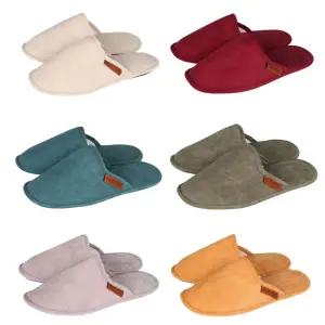 KM 덜튼 코듀로이 벨벳 실내화 슬리퍼