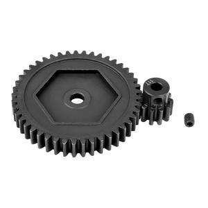 트랙사스 TRX4 TRX-4 RC 크롤러 카용 하비파크 메탈 스틸 45T M0.8 스퍼 기어 및 11T 32P 피니언 모터 기어, 교체 8053747