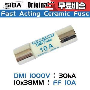 FLUKE 디지털 멀티 계량기 SIBA DMI 퓨즈 FF 10A 고속 블로우 작동 세라믹 튜브 5 개