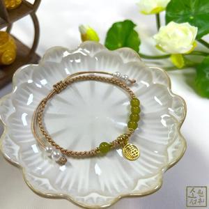 행운복 연그린옥 골든매듭팔찌 소원성취 재물 행운 BL722