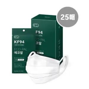 에코팔 클린앤세이프 마스크 덴탈 KF94 25매/N