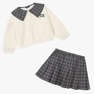 [셀러허브 1][셀덴] 기모체크스커트세트_EDMT23D10_2종 택1