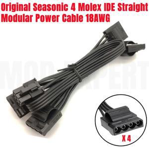 Seasonic FOCUS 850 골드 모듈러 오리지널 핀-4 Molex IDE 암 스트레이트 전원 케이블