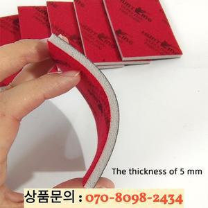 FESTOOL/MIRKA/3M 요법 용 스폰지 사포 75x100mm 샌더 자동차 퍼티 스퀘어 드라이 하드웨어 가구 연마