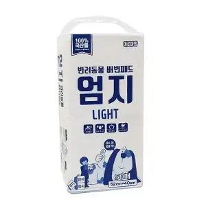 엄지 강아지 반려견 배변패드50매x2팩 40~50cm