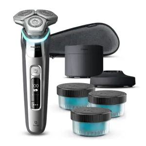 필립스 SkinIQ 9000 시리즈 전기면도기 S9985/67 크롬 실버