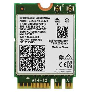 인텔 AX200NGW 무선랜카드 Wi-Fi 6 (802.11ax) 블루투스 5.2 M.2 2230 Key-E 규격 지원
