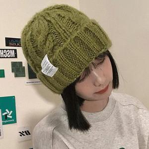 [MENPKGFO_53DU]두툼 벙거지 꽈베기 캐주얼 겨울 모자