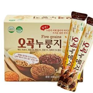 100국산 구수하고 든든한 오곡누룽지스틱 숭늉차누룽지차누룽지물 500g 1개