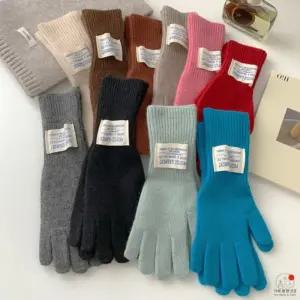 겨울장갑 여성 터치 니트 털 장갑 울장갑 울니트 칼라 선물