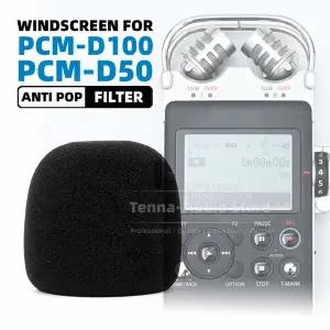 소니 PCM-D100 PCM-D50 PCM D100 D50 D 100 50 녹음기 윈드 스크린 마이크 폼 쉴드 커버 스폰지 방풍 마이
