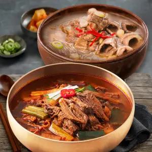 [미스타셰프] 갈비탕 600g 3팩 + 육개장 600g 3팩 /2세트구매시 육개장 증정