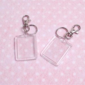 (R)(대용량) 사진액자 열쇠고리 (대) 100개 3x4cm