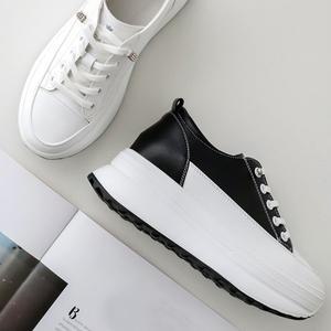 [더힐][더힐슈즈] 천연소가죽 키높이 여성 운동화 스니커즈 슬립온 5.5cm/2color sjperu504