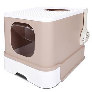 딩동펫 고양이 탑도어 화장실 핑크, 1개