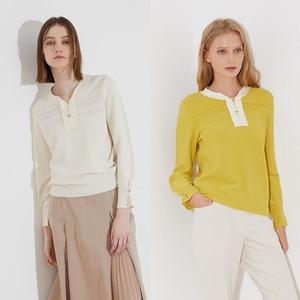 갤러리아 올리비아로렌 타이넥 니트 풀오버 VOCBL3S1211