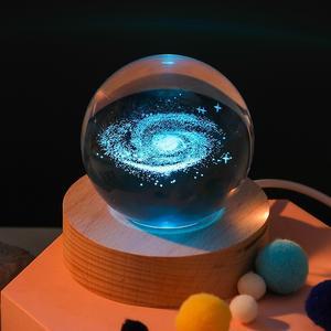 우주유리구슬 조각 소품 행성 수정구 모형 크리스탈 태양계