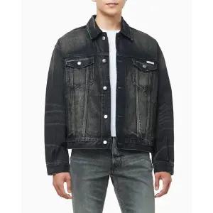 [롯데백화점]캘빈클라인 남성 CK 90s 흑청 데님자켓 청자켓 4RD707G (4RD707G-01G)