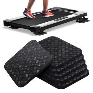 롤리윌스 러닝머신 매트 패드 4PCS - 양면 미끄럼 방지 러닝머신용 방진 매트, 워킹 패드, 운동 자전거 원목 바닥 보호