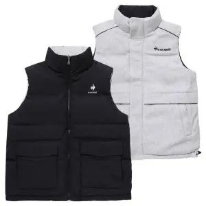 [르꼬끄] LE COURT 듀스 리버시블 패딩 베스트 QP423TPDO1-BLK0