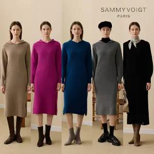 [하프클럽/새미보이트]25FW 울 블랜디드 홀가먼트 후드 원피스 1종