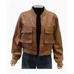 ) 시보리 레더 점퍼 LG61CXJP513X)