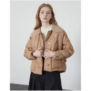 올리비아로렌 변형 퀼팅 니트 카라 경량다운VVCKDYW9451 763488