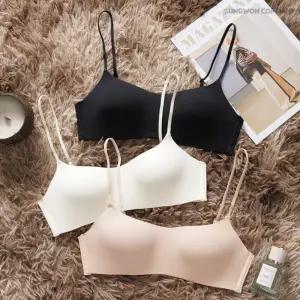 이너퀸 프리수 여성용 노와이어 심리스 노라인 2후크 브라 브래지어 베이직 기본 무지 베이직노와이어브라