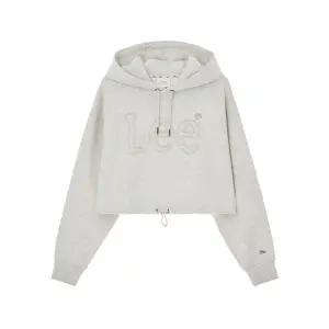 리 LEE 우먼 크롭 빅 트위치 후드 티셔츠 오트밀 177918