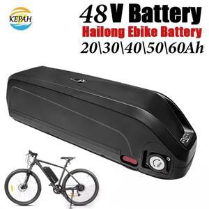 Hailong 전기 자전거 배터리 팩 18650 52V 48V 36V 20Ah 30Ah 전원 리튬 1500W