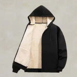 남성 블랙양털 후드집업 기모점퍼 양털안감 자켓 겨울 따뜻한 아우터