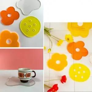 아크릴 코스터 컵받침대 컵받침 티코스터