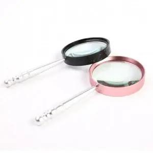 고급 8배 돋보기 휴대용 고배율 독서용 유리 알루미늄손잡이 확대경_23428557