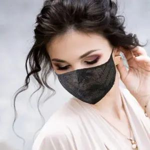 고급 여름 망사 에티켓 자수 패션 쿨 마스크 매쉬마스크_23428566