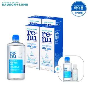 [공식] 바슈롬 리뉴 후레쉬 렌즈세척액 500ml x4개 + 120ml (+60ml)
