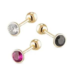 14k 샤인 베젤큐 피어싱 1개)