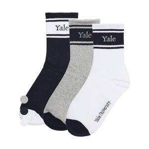 [예일키즈](대전신세계) 배색 로고 삭스 3P A5M353